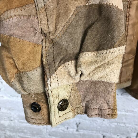 Vintage Leather Patchwork Jacket - Picture 7 of 9